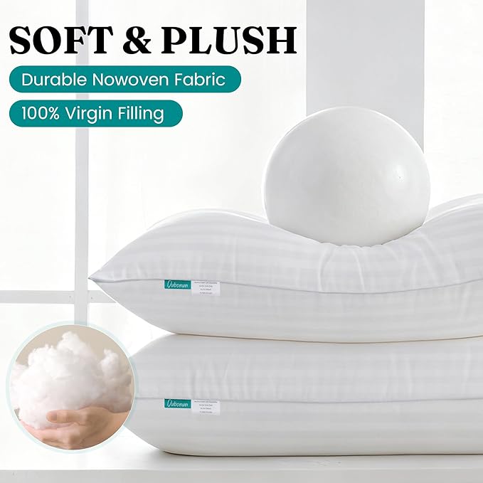 Oubonun 12 x 16 Throw Pillow Inserts, Firm and Fluffy Decorative Pillows - Image 2