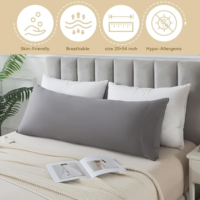Memory Foam Body Pillow Insert, Soft Large Long Bed Pillow - Image 5
