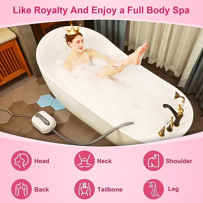 Flgocexs Bubble Bath Mat, Full Body Waterproof Spa Mat - Image 2
