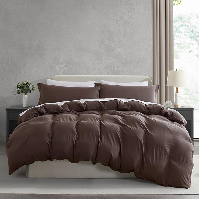 Nestl Chocolate Brown Duvet Cover Full Size by Nestl