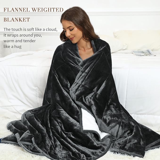 Alomidds Weighted Blanket Twin 20 Pounds, Adult Weighted Blankets - Image 5