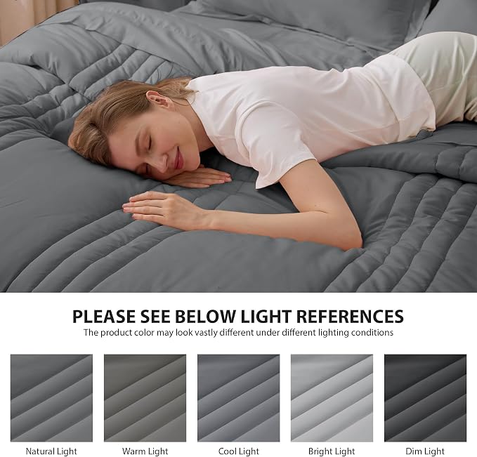 Full Comforter Set Dark Grey - Image 7