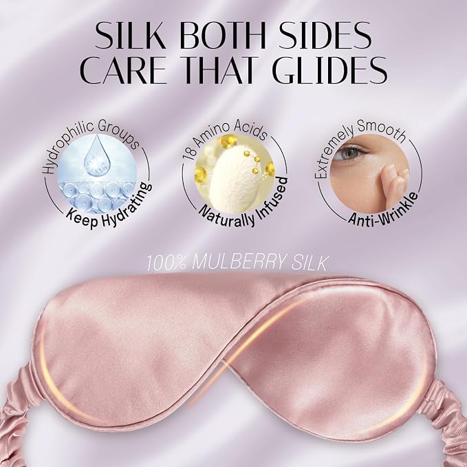 Silk Sleep Mask Eye Mask Blindfold - Image 6