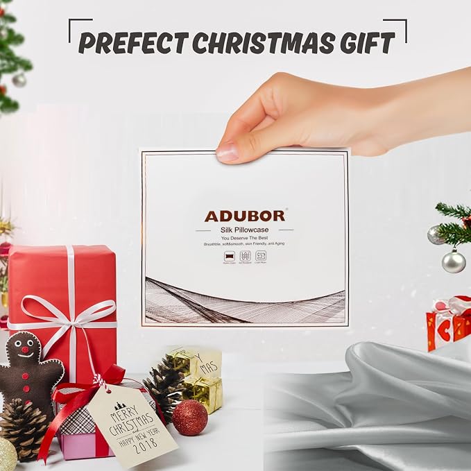 Adubor Silk Pillowcase for Hair and Skin - Image 7