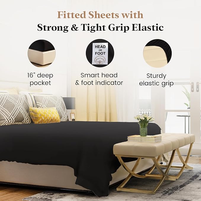 Good Sleep Bedding King Size Fitted Sheets Only - Image 3