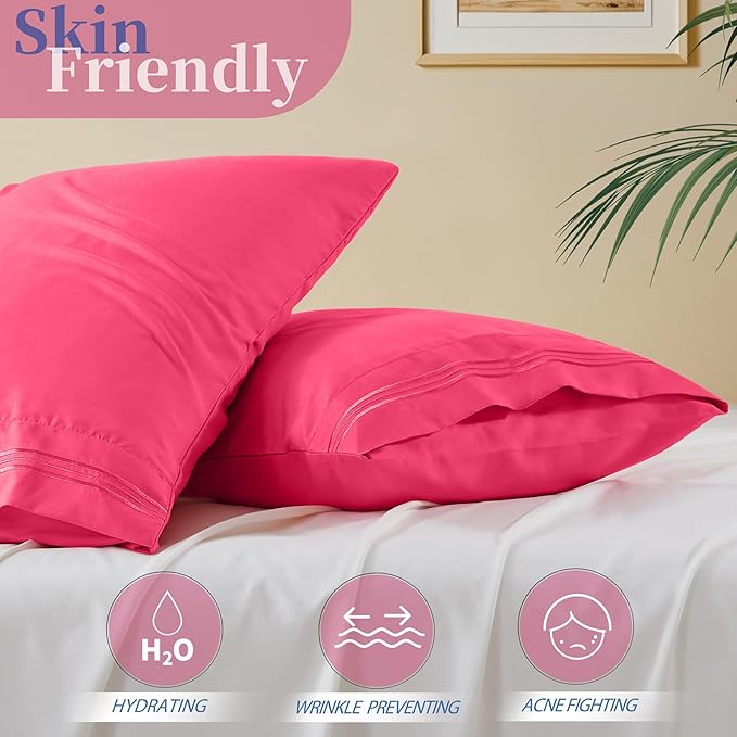 Vonty 2 Pack King Pillow Cases - Image 3