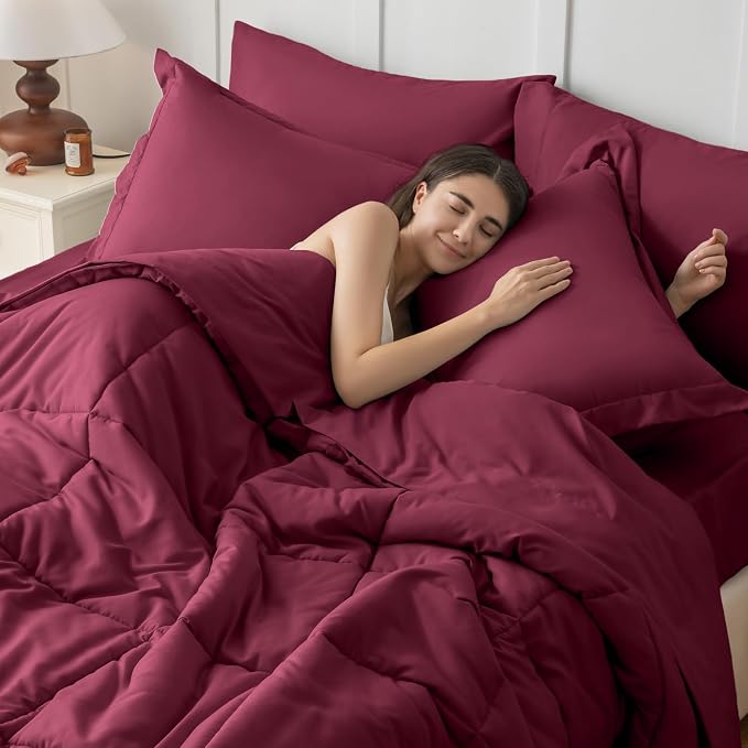 JOLLYVOGUE California King Comforter Set, Ultra-Soft Bed in a Bag Cal King Size - Image 7