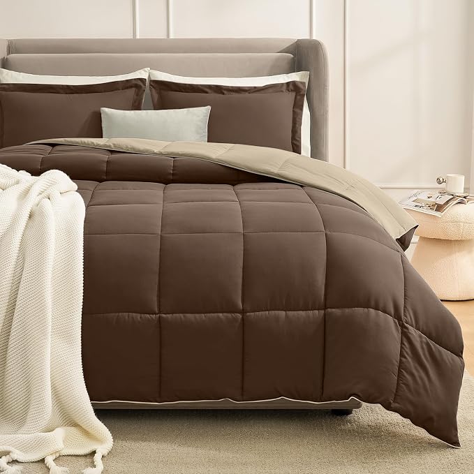 Homelike Moment Twin Comforter Set Brown, Comforter Twin Size Bed Set, by HomelikeMoment