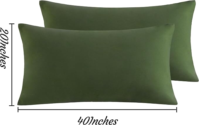 NTBAY King Pillow Cases Set of 2, 2 Pack Brushed Microfiber 20x40 Pillow Cases - Image 3
