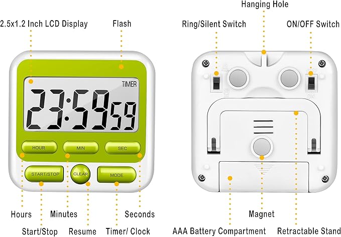 KTKUDY Digital Kitchen Timer - Image 7