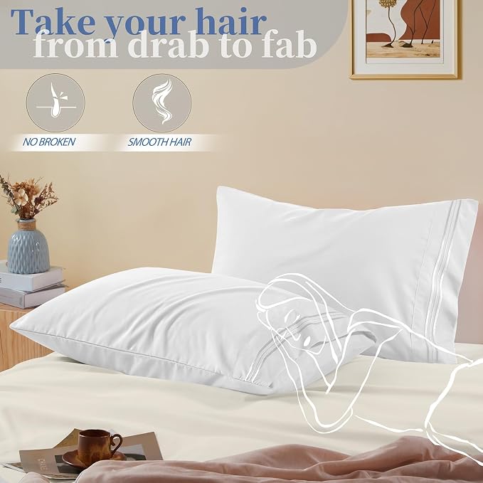 Vonty 2 Pack King Pillow Cases - Image 5