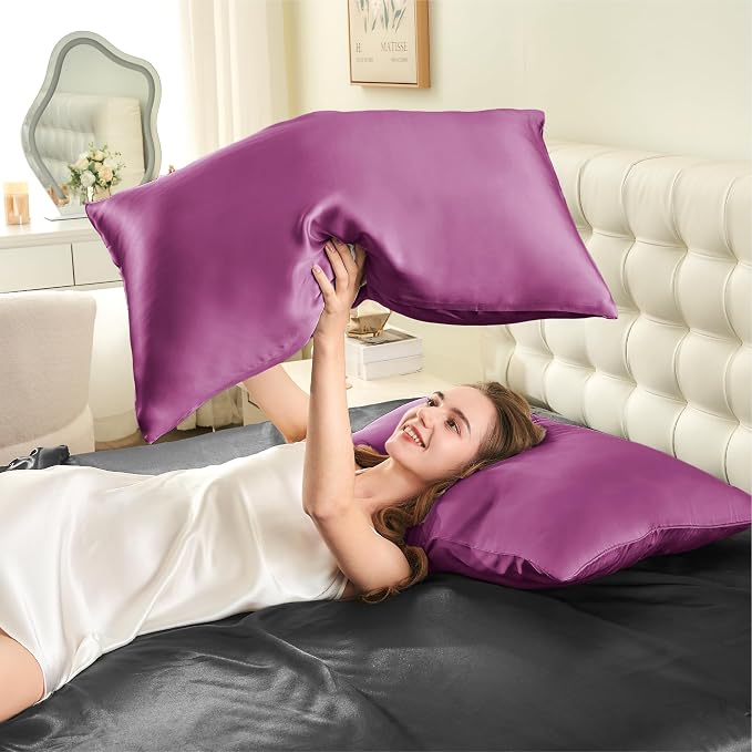 INFIIXSO Mulberry Silk Pillow Case King Size, Silk Pillowcase - Image 7