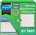 Inspire Extra Large Super Absorbent Disposable Bed Pads by Inspire