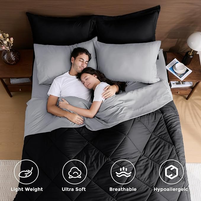 HEVUMYI 120x98 Oversized King Comforter Set - Image 2