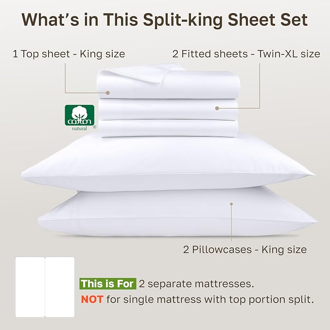 California Design Den Split King Sheets Sets - Image 4
