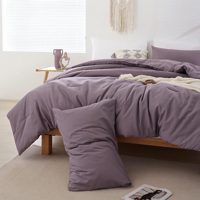 ROSGONIA Oversized Queen Comforter Dusty Purple - Image 4
