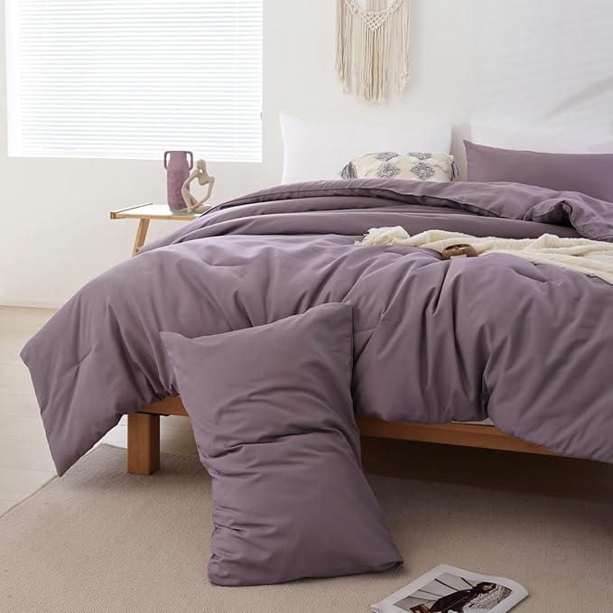 ROSGONIA Dusty Purple Twin/Twin XL Comforter Set - Image 2