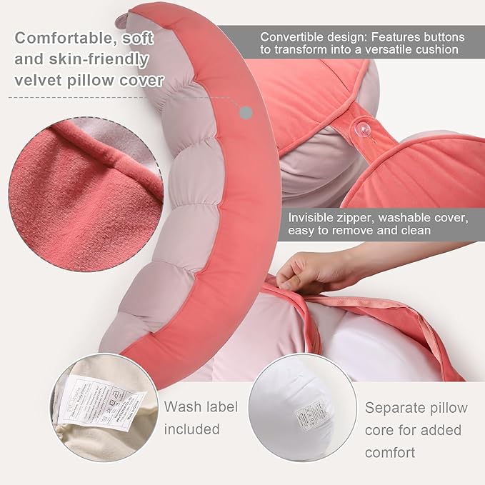 Peallow – Long Round Body Pillow - Image 4