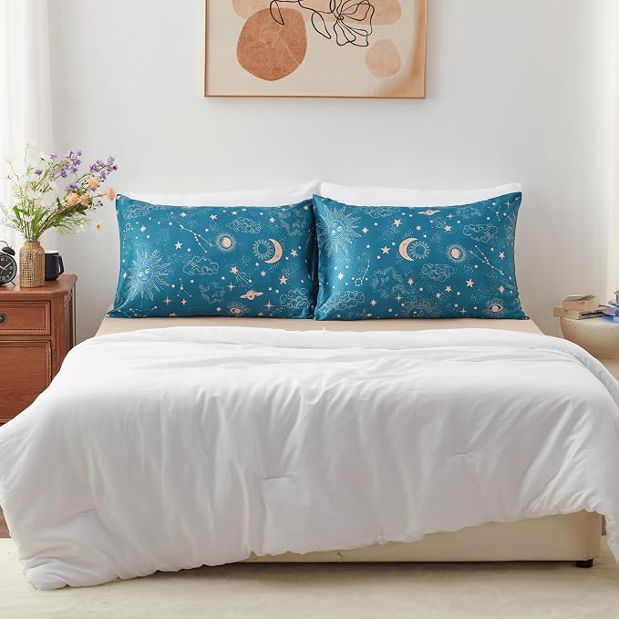 EXQ Home Satin Pillowcase for Hair and Skin, Pillow Cases King Size Pillow Case - Image 3