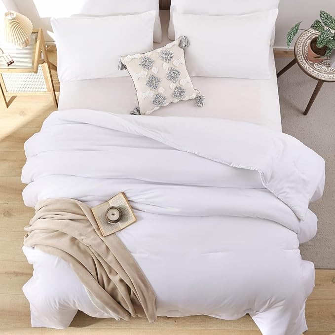 ROSGONIA Alaskan King Comforter 136x120, 1 Extra Large King Size Comforter - Image 5