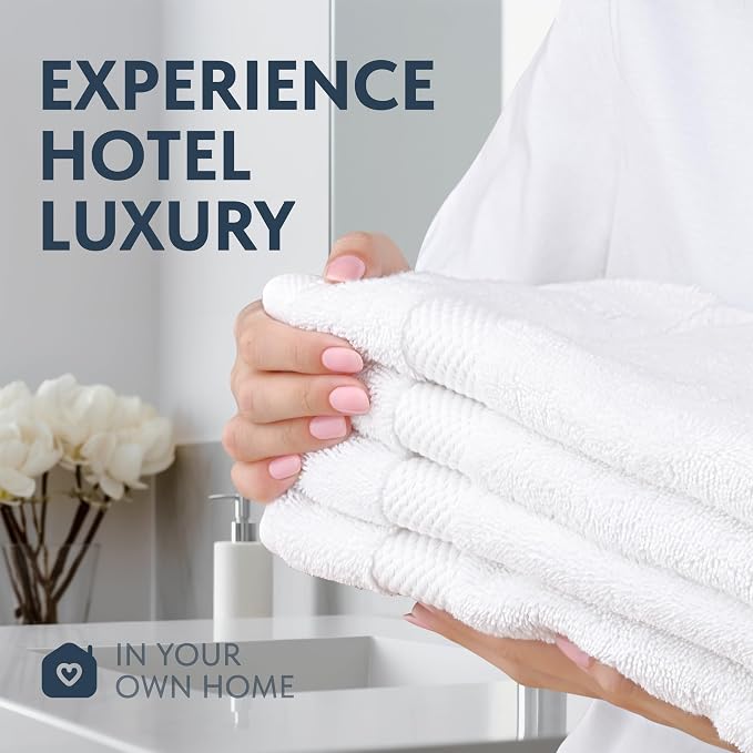 Luxury White Hand Towels - Image 6