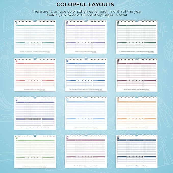 Clever Fox Habit Tracker Calendar – Inspirational Goal Tracker and Habit - Image 6