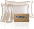 Mulberry Silk Pillow Cases Queen Size Set of 2, Ultra Smooth Soft Breathable by Unknown