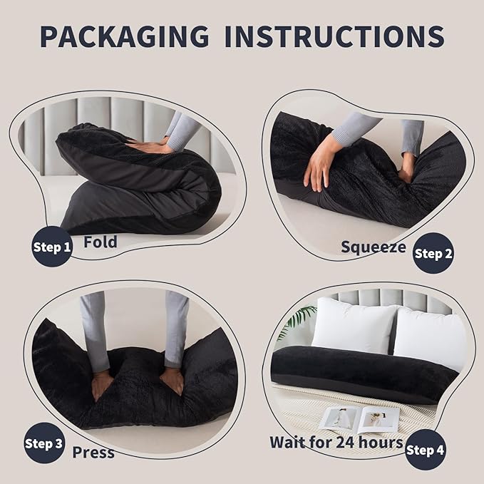 WhatsBedding Memory Foam Body Pillow - Image 7
