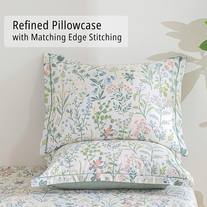 LEMIROE Floral Cotton Comforter King Size - Image 4