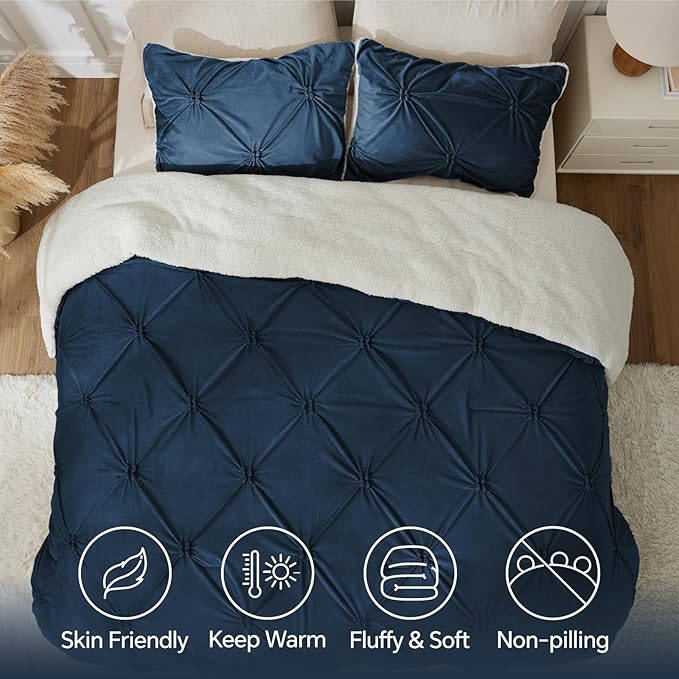 BEDELITE Pintuck Fluffy King Size Comforter Set - Image 6