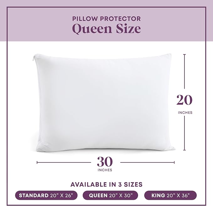 CirclesHome Pillow Protectors 12 Pack Queen Zippered - Image 6