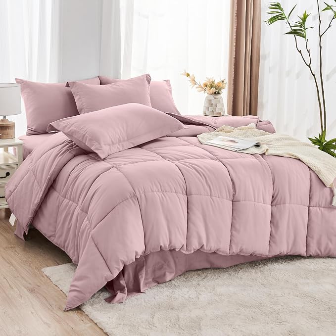 JOLLYVOGUE King Comforter Set, Ultra-Soft Bed in a Bag King Size 7 Pieces - Image 8