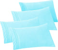 Elegant Comfort 4-PACK Solid Pillowcases 1500 Premium Hotel Quality Microfiber by ELEGANTCOMFORT