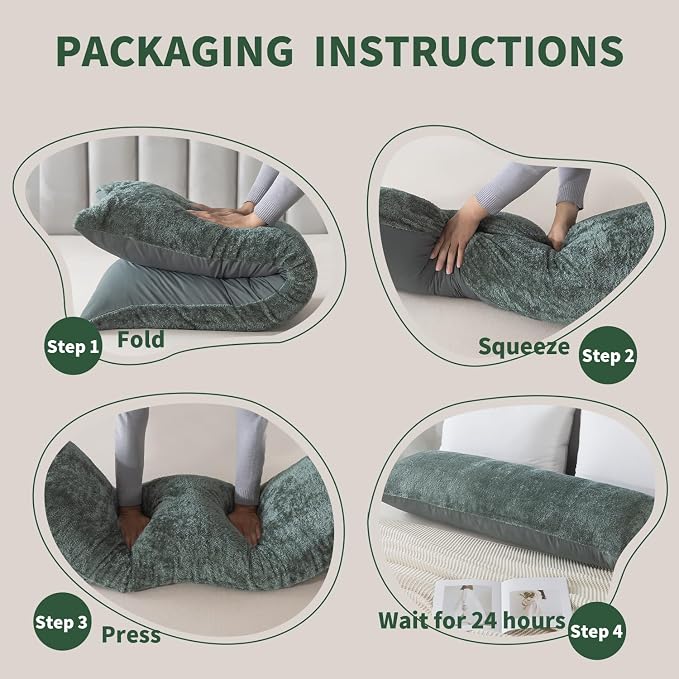 WhatsBedding Memory Foam Body Pillow - Image 7