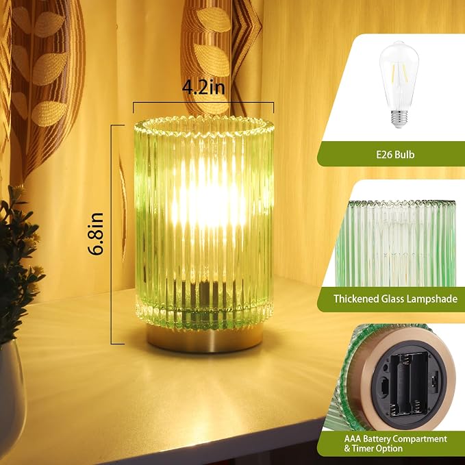 Battery Operated Lamp, Cordless Table Lamp - Image 2