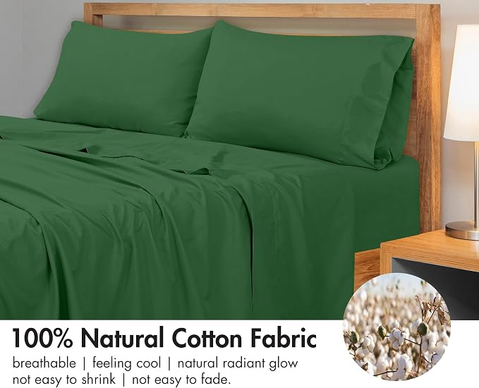 Royale Linens 300 Thread Count 100% Long Staple Combed Cotton Flat Sheet - Image 4