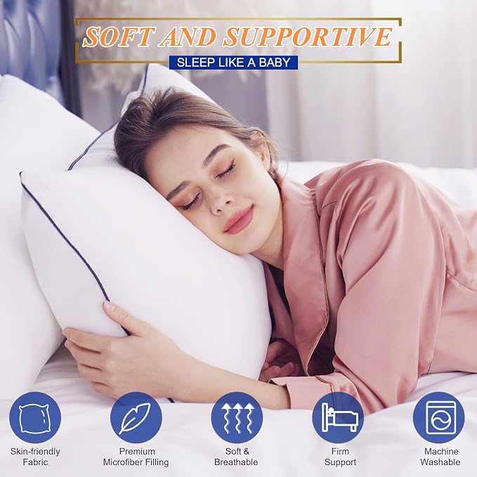 MZOIMZO Bed Pillows for Sleeping- King Size, Cooling Hotel Quality - Image 2