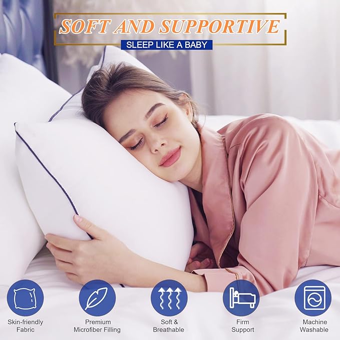 MZOIMZO Bed Pillows for Sleeping- Standard Size, Cooling Hotel Quality - Image 2