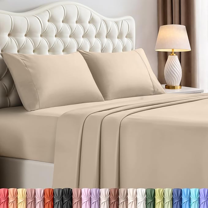 Utopia Bedding Queen Size Sheet Set – 4 Piece Bed Sheets, Soft and Breathable by UTOPIABEDDING