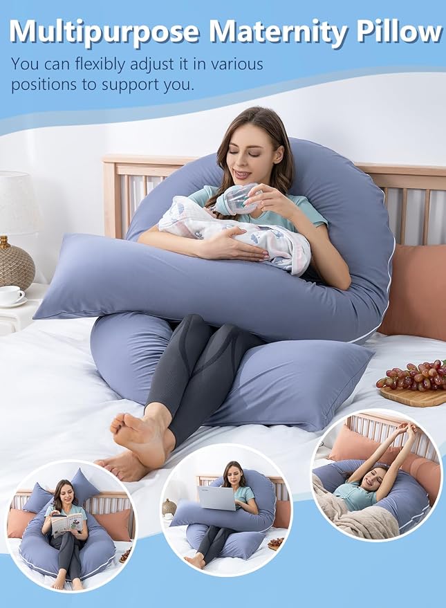 Meiz Pregnancy Pillows, Cooling Silky Pregnancy Pillows - Image 5