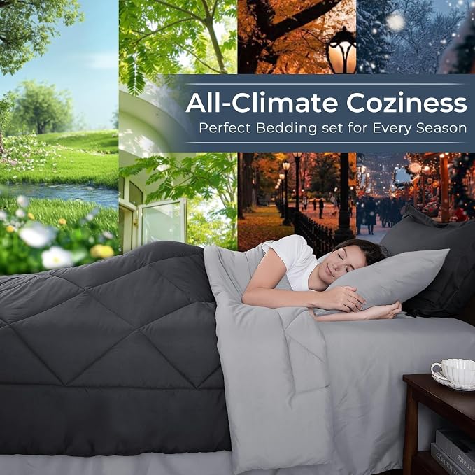 HEVUMYI Oversized Queen Comforter Set - Image 3