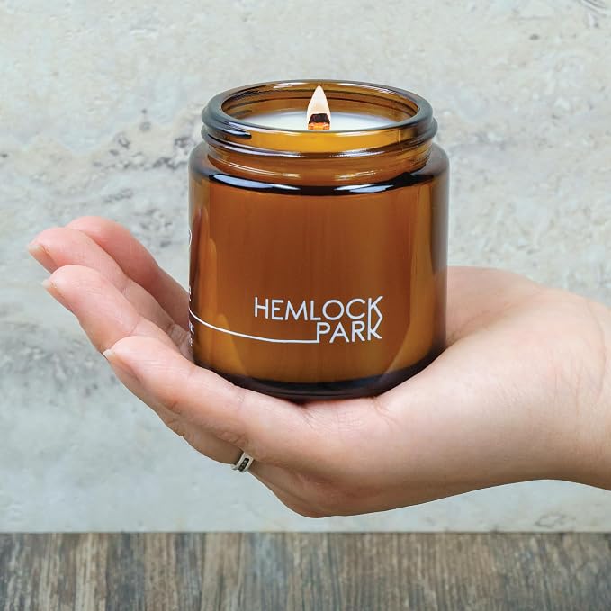 Hemlock Park Bamboo Grapefruit Apothecary Hand-Poured Scented Candle | - Image 2