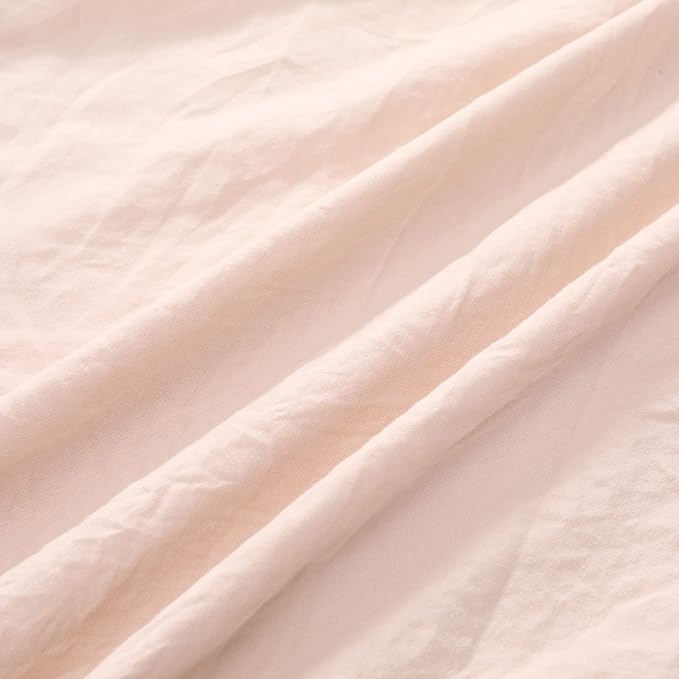 Pink Ruffle Duvet Cover Queen Size, 90x90 in - Image 5