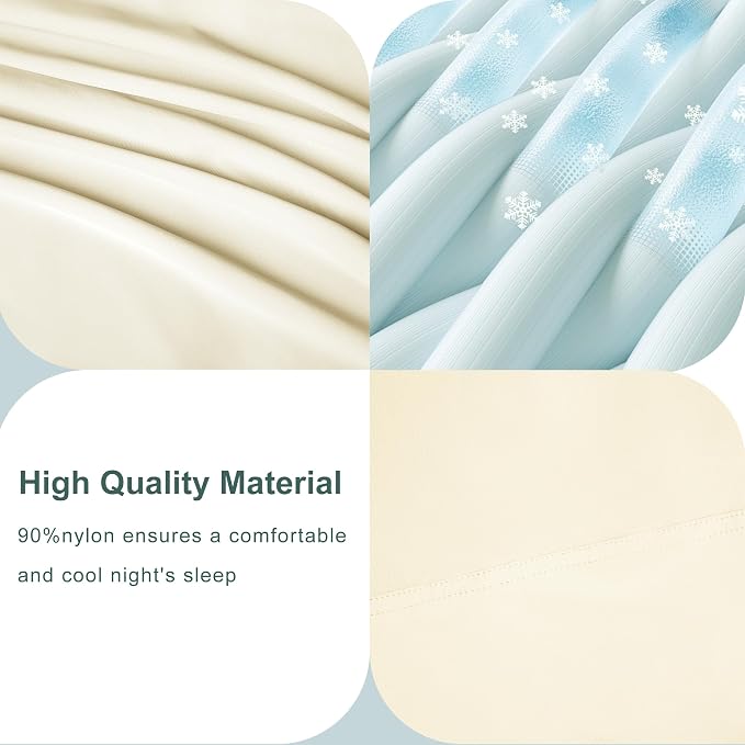 Accuratex Cooling Pillow Cases Queen Size Set of 2, Envelope Soft Breathable - Image 5