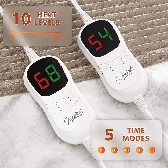 Homemate Electric Heated Blanket King Size - Image 3