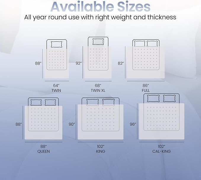 Utopia Bedding California King Comforter Duvet Insert, Quilted White Comforter - Image 7