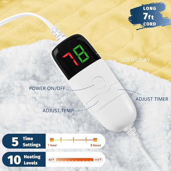 BOMOVA Heated Electric Throw Blanket - Image 2
