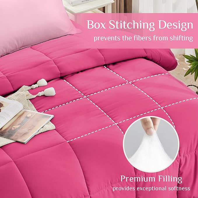 JOLLYVOGUE King Comforter Set, Ultra-Soft Bed in a Bag King Size 7 Pieces - Image 3