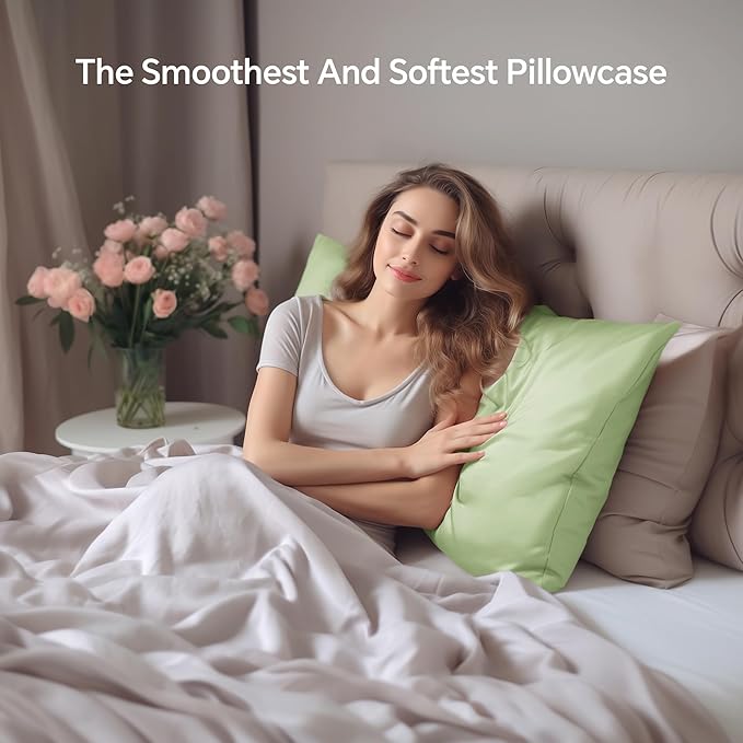 INFIIXSO Silk Pillow Cases 2 Pack Standard Size, Ultra Smooth & Soft Mulberry - Image 9