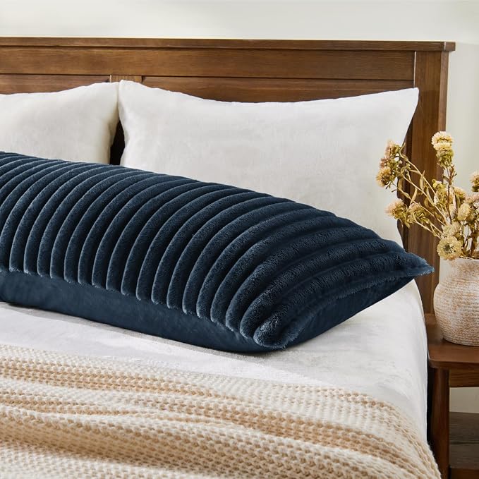 BEDELITE Fluffy Faux Fur Body Pillow Cover - Image 2